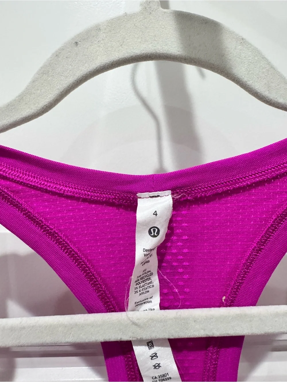 lululemon athletica Hot Pink Racerback Tank Top